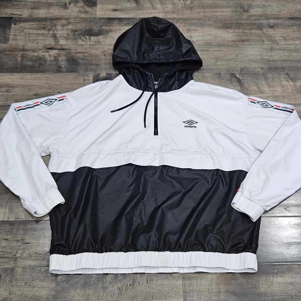 Umbro Black and White Hooded Jacket